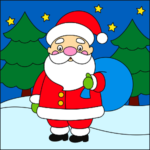 Santa. Free illustration for personal and commercial use.