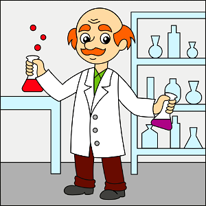 Scientist. Free illustration for personal and commercial use.