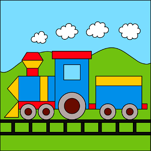 Train. Free illustration for personal and commercial use.