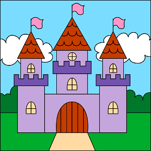 Castle. Free illustration for personal and commercial use.