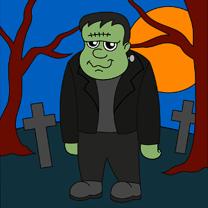 Frankenstein. Free illustration for personal and commercial use.