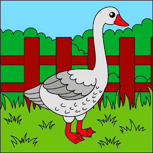 Goose. Free illustration for personal and commercial use.
