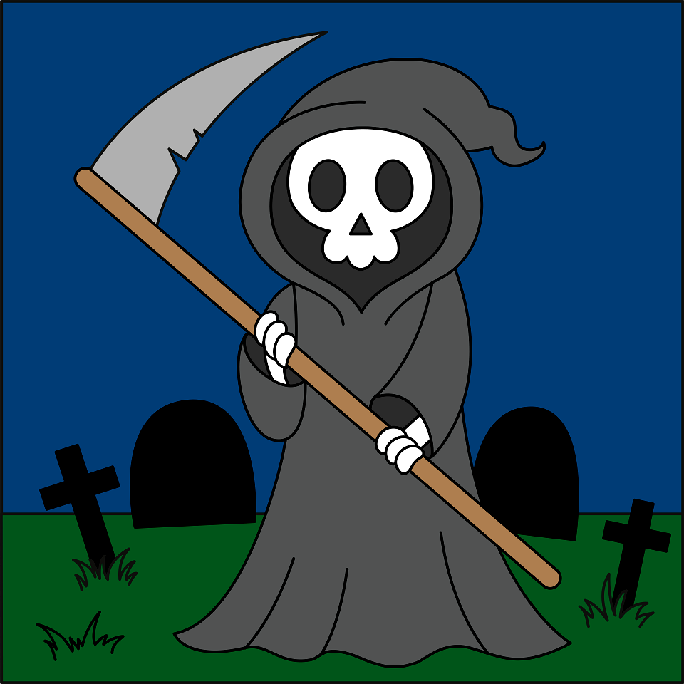 Grim reaper. Free illustration for personal and commercial use.
