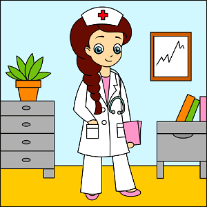 Nurse. Free illustration for personal and commercial use.