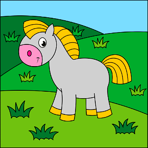 Pony. Free illustration for personal and commercial use.