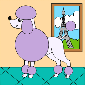 Poodle. Free illustration for personal and commercial use.