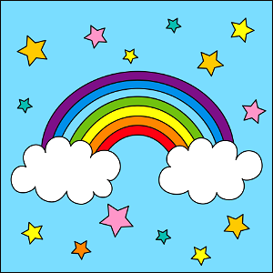 Rainbow. Free illustration for personal and commercial use.