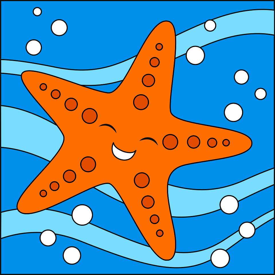 Starfish. Free illustration for personal and commercial use.