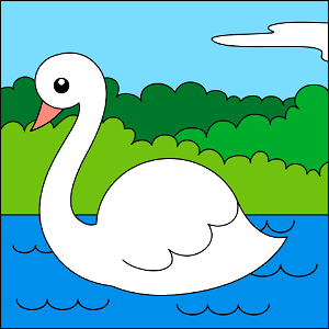 Swan. Free illustration for personal and commercial use.