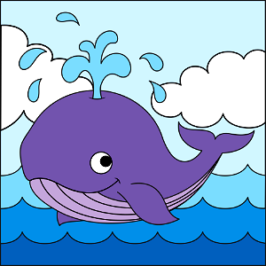 Whale. Free illustration for personal and commercial use.
