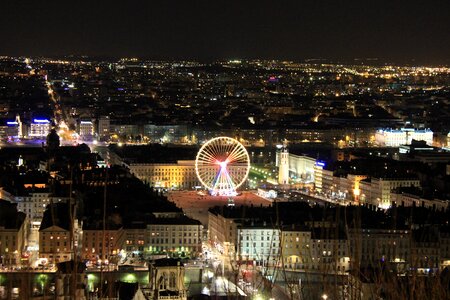 City lights monument