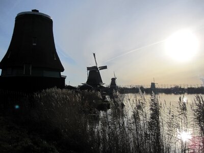 Netherlands blue sky dutch landscape