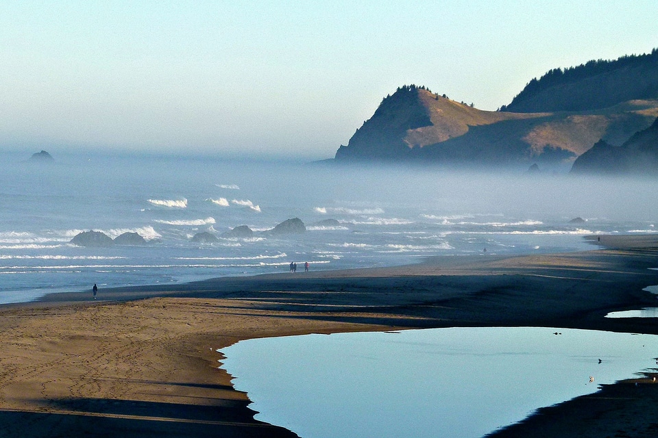Beach water scenery