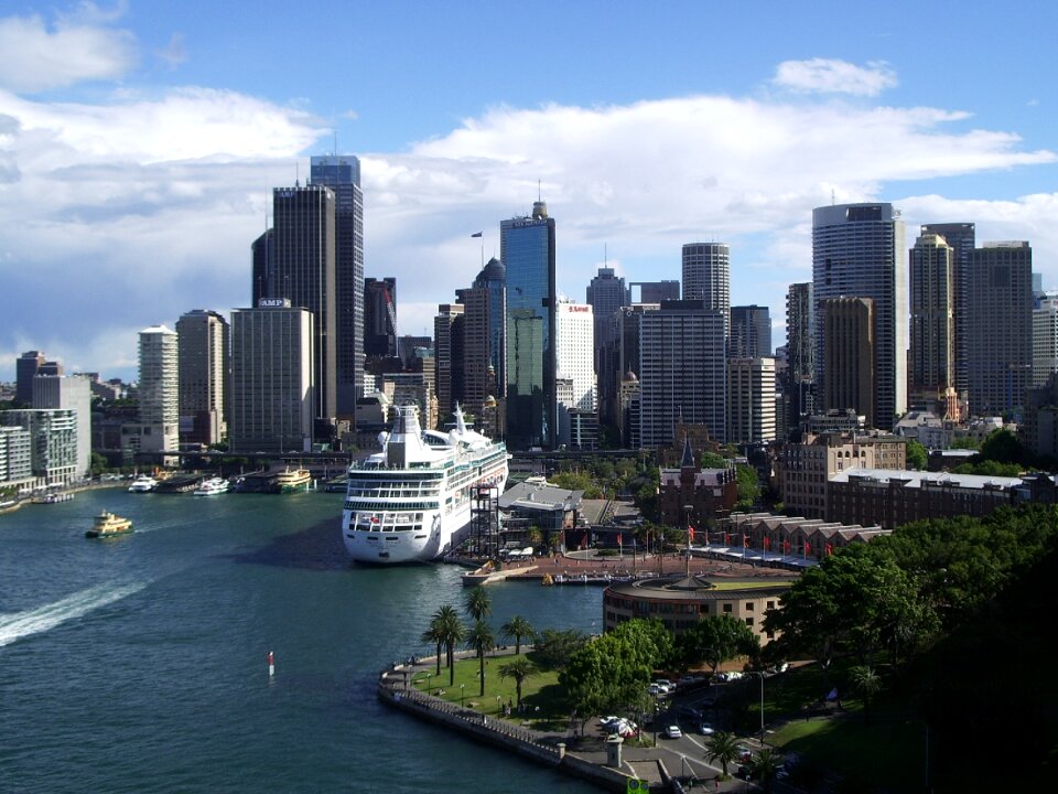 Cityscape harbour photo