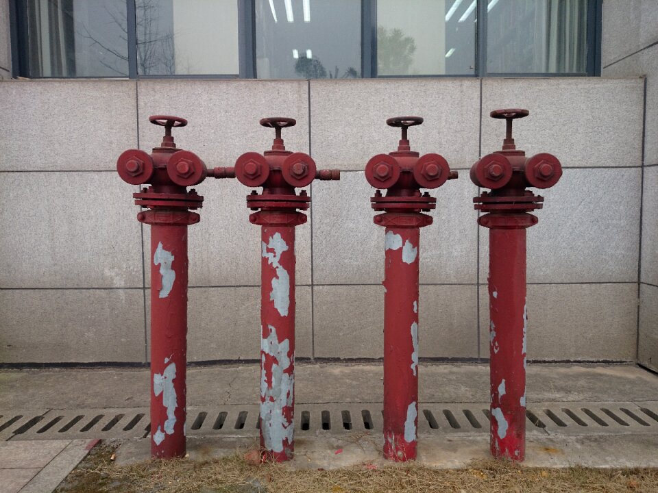 Water pipes fire hydrant personification