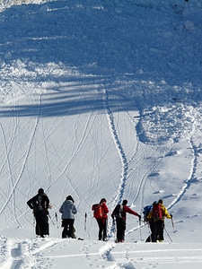 Avalanche cone winter hike hike photo