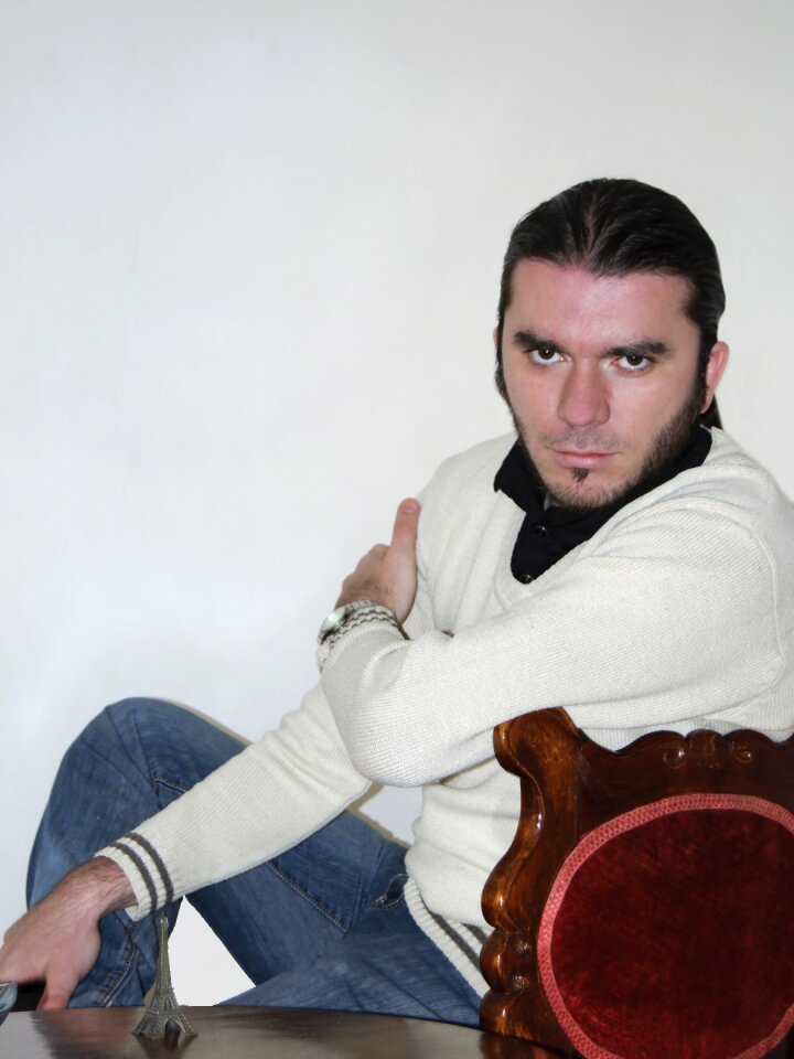 Adult person sitting