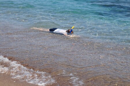 Snorkel child dive