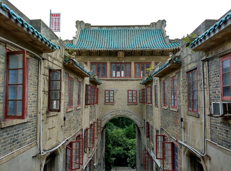 Wuhan university cherry top old buildings