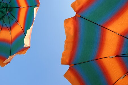 Holiday parasol striped