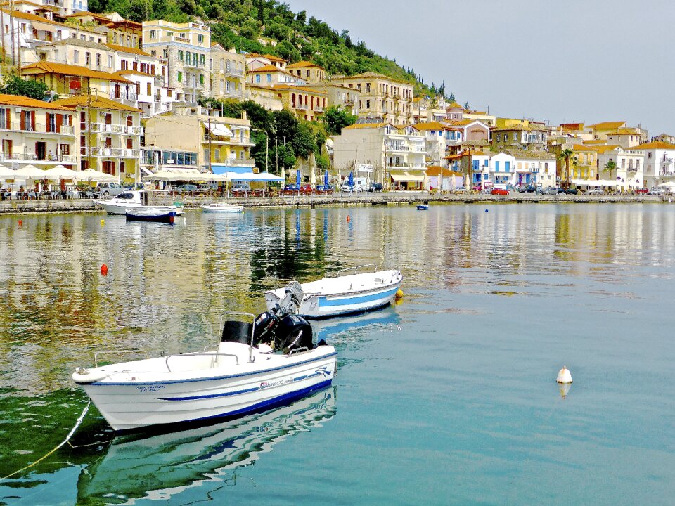 Tranquil seaside colorful