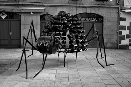 Art sculpture metal outside
