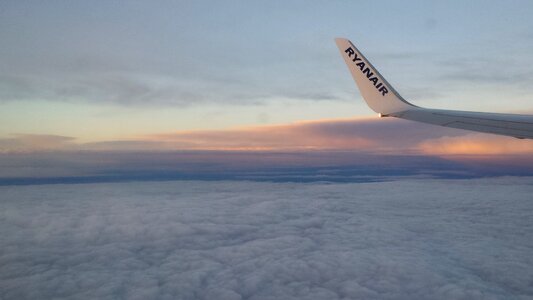 Sky flight clouds photo