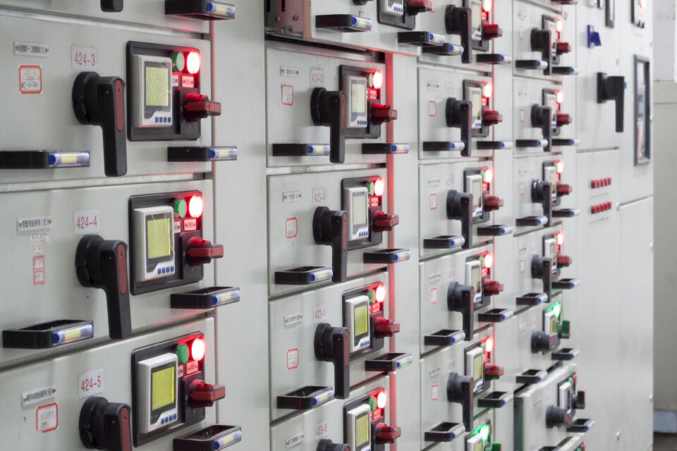 Distribution room power meter switch cabinet