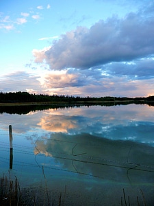 Evening clouds scenery