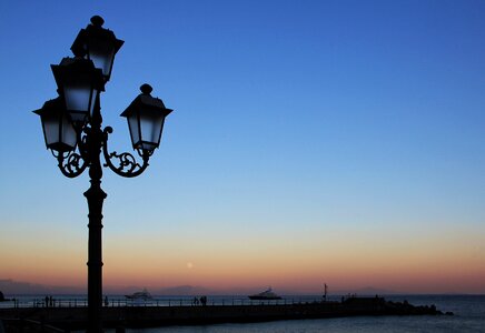 Street lamp sky twilight