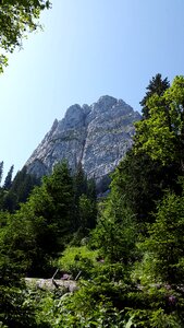 Mountains steep wall alpine climbing photo