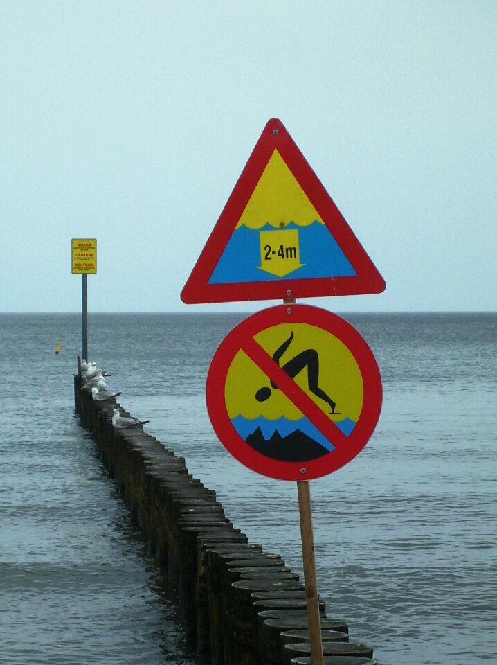 Warning signs prohibition signs shoals