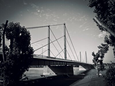 Rhine düsseldorf black white