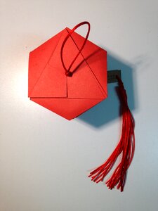 Homemade envelopes handmade products red