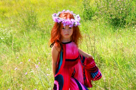 Dress mov flowers
