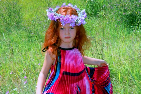 Dress mov flowers