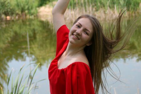 Beauty smile red