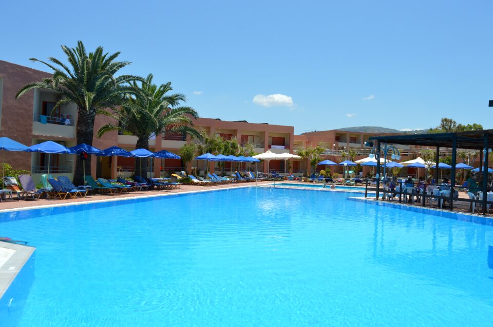 Crete swimming pool greece