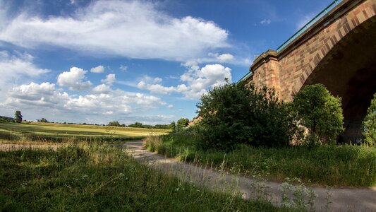 Landscape summer sky cornfield