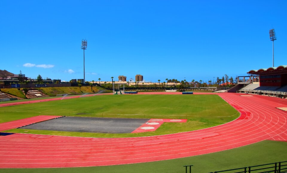 Stadium football lawn