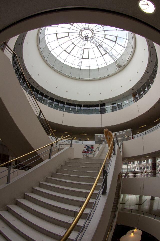 Town home interior design glass dome