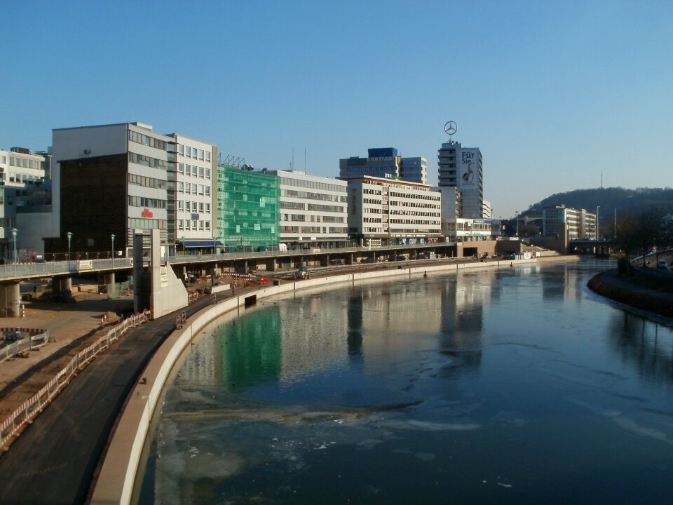Frozen february waterfront