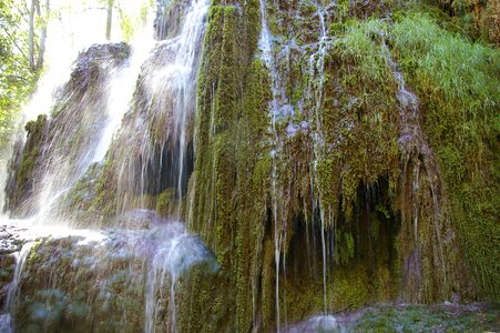 River fall stone monastery