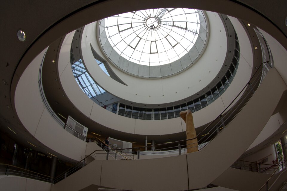 Town home interior design glass dome