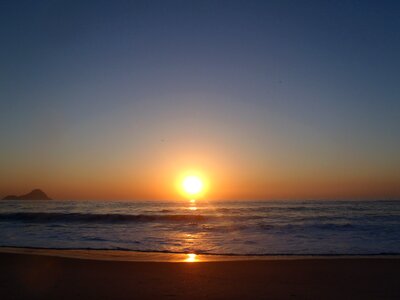 Sunset mar beach
