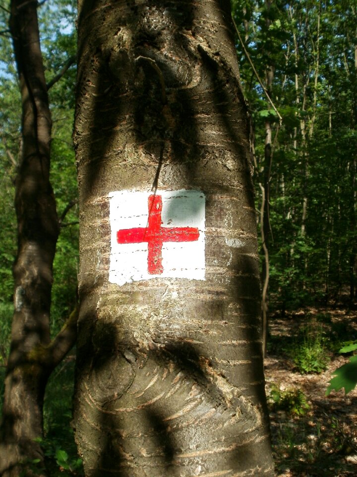 Hiking footpath marker