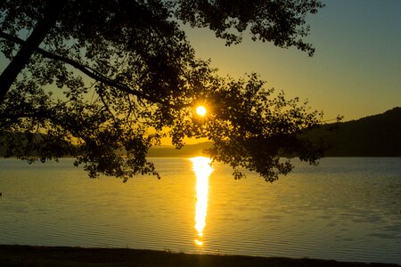 Landscape morgenrot backlighting
