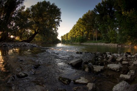 Aue rapids natural landscape