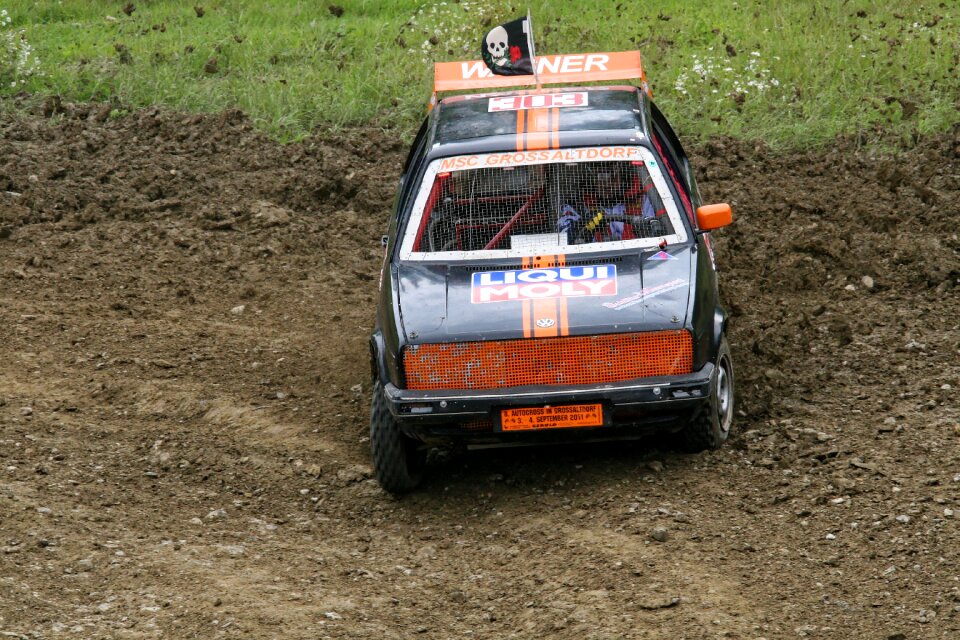 Race rally racing car
