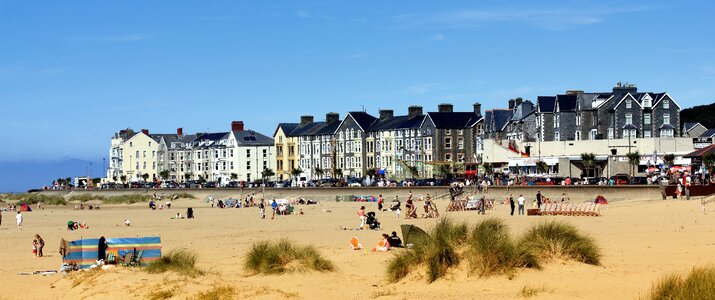 Welsh seaside sand photo